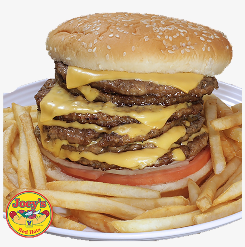 Joeys Red Hots Orland Park Belt Buster Cheeseburger - Joey's Red Hots, transparent png download