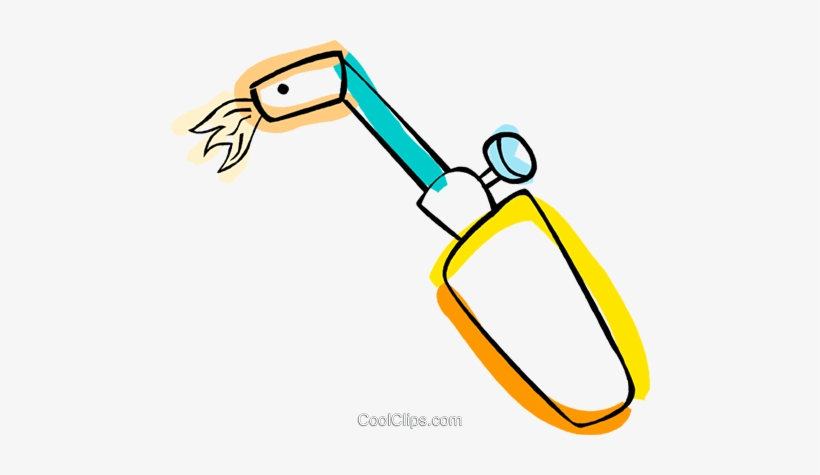 Acetylene Torch Royalty Free Vector Clip Art Illustration - Clip Art, transparent png download