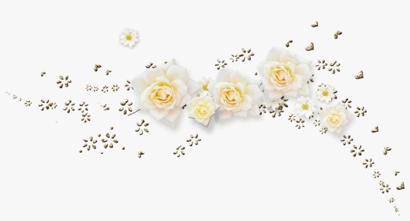 Flores Douradas Em Png, transparent png download
