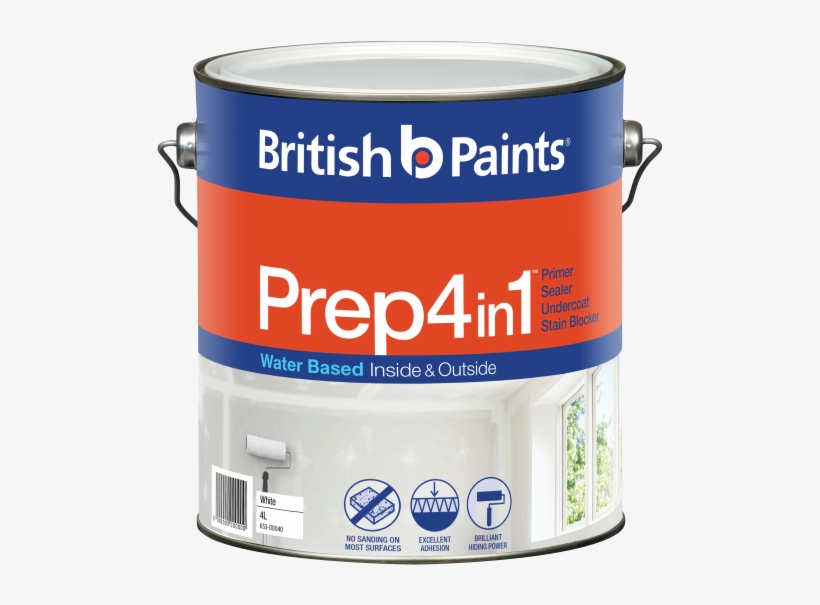 British Paints Prep 4 In 1 Water Based Is A Multi-purpose - British Paints Prep 4 In 1 Review, transparent png download