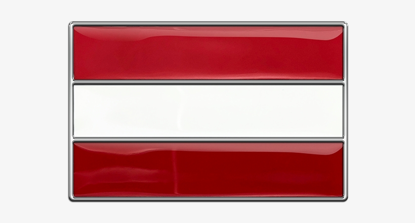 Austria Flag Buckle - Colorfulness, transparent png download