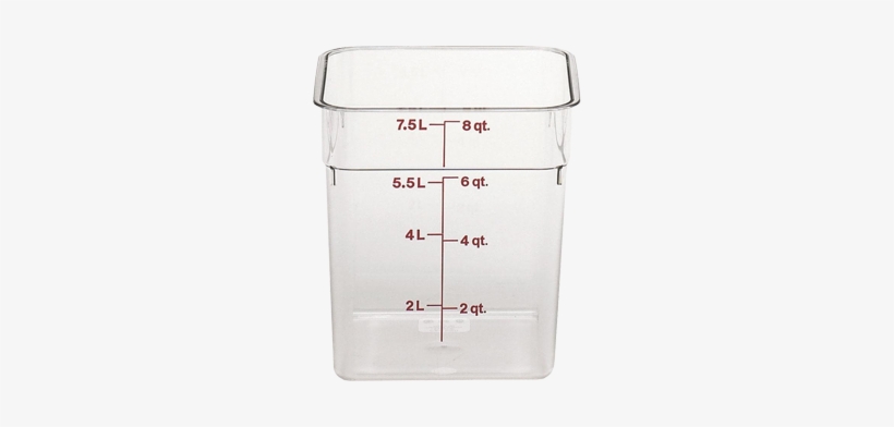 Square Food Storage Container - Cambro Camsquare 8 Quart Food Container; Clear, transparent png download
