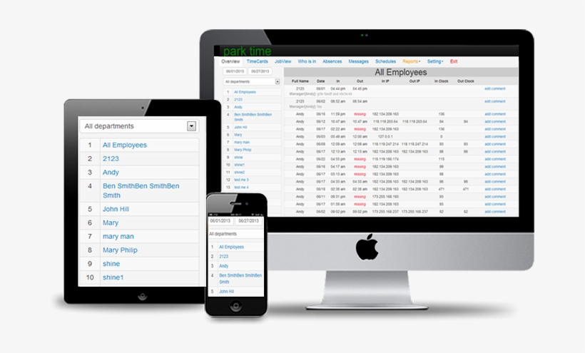 Employee Scheduling Software - Online Time Clock, transparent png download