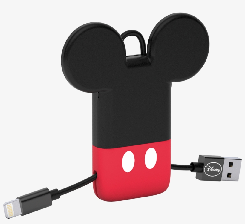 Disney Mickey Mouse Keyline Lightning Cable 22cm, transparent png download