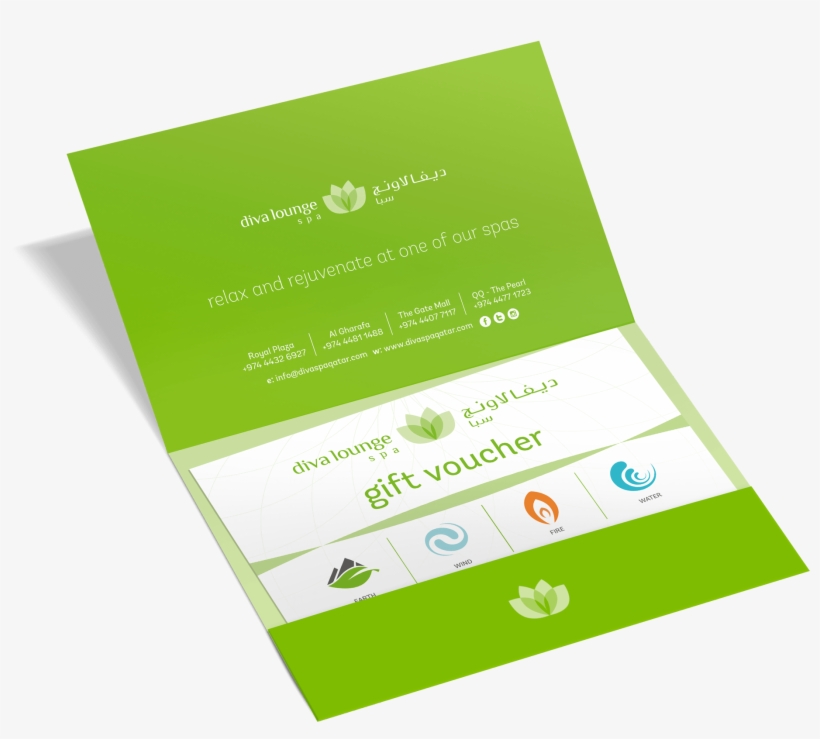 With Our Diva Lounge Spa Gift Voucher, You Can Give - Green Spa Voucher, transparent png download