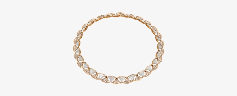 Divas' Dream Necklace In 18 Kt Rose Gold Set With Mother - Tiffany Hardwear Graduated Link Necklace, transparent png download