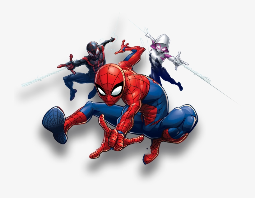 Join The Action Of Miles Morales And Other Iconic Web - Amscan Spider-man Webbed Wonder Lunch Plates (8), transparent png download