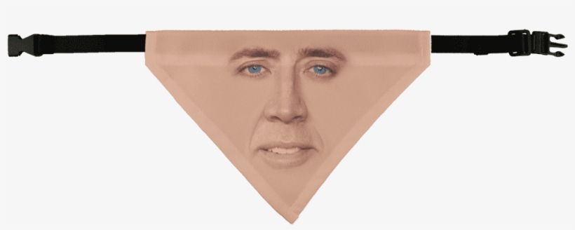 Cage Face ﻿pet Bandana - Nicolas Cage, transparent png download