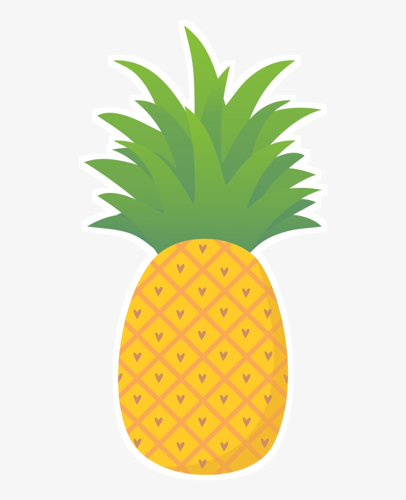 Adesivo Abacaxi Amor De Petallinana - Abacaxi Desenho Png, transparent png download