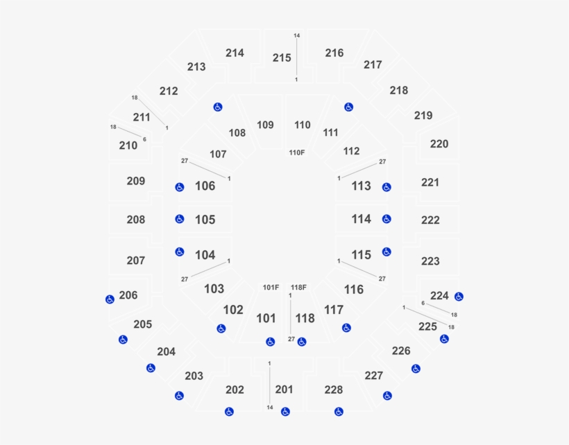 Clemson Tigers Tickets At Colonial Life Arena On 12/22/2018 - Colonial Life Arena Seating With Seat Numbers, transparent png download