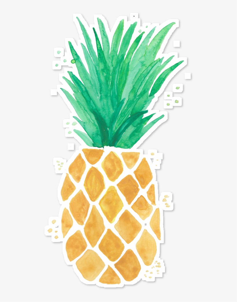 Abacaxi Png - Abacaxi Aquarela Png, transparent png download