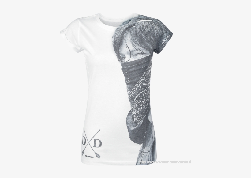 Official T Shirt The Walking Dead Daryl Dixon Sublimation, transparent png download