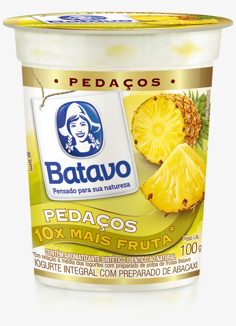 Iogurte Pedaço De Fruta Abacaxi 100g - Batavo, transparent png download