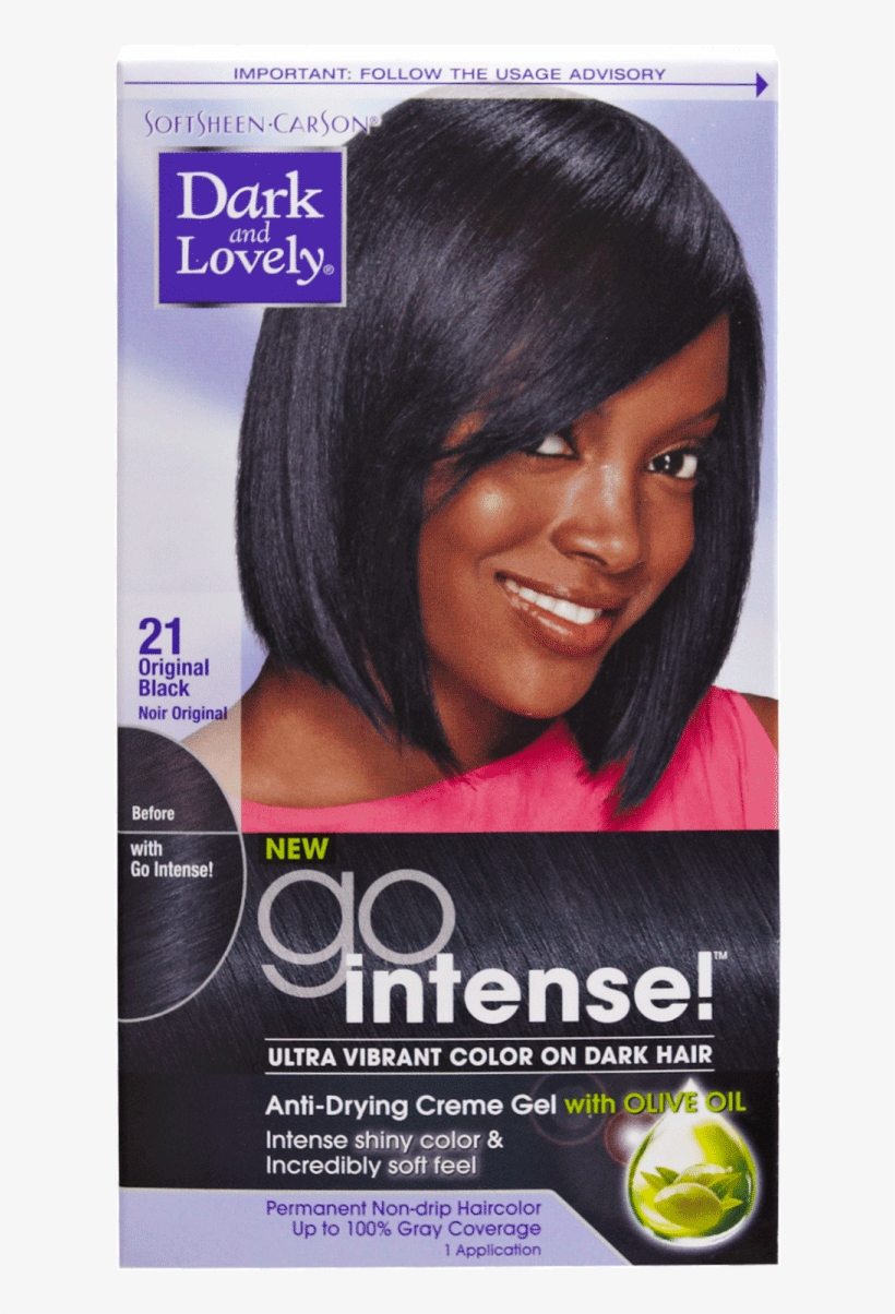Go Intense Original Black Permanent Hair Color By Dark - Dark And Lovely Go Intense Color Original Black 21, transparent png download