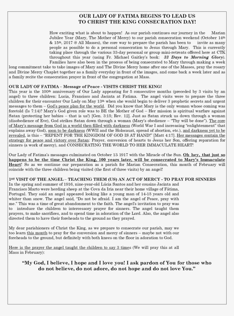 Father Don For This Bulletin - Document, transparent png download