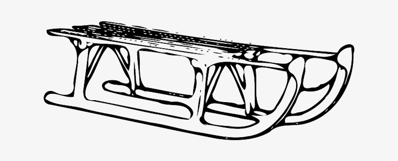 Skid, Sleigh, Sliding Bed, Luge, Race, Sled, Snow - Toboggan Clip Art, transparent png download