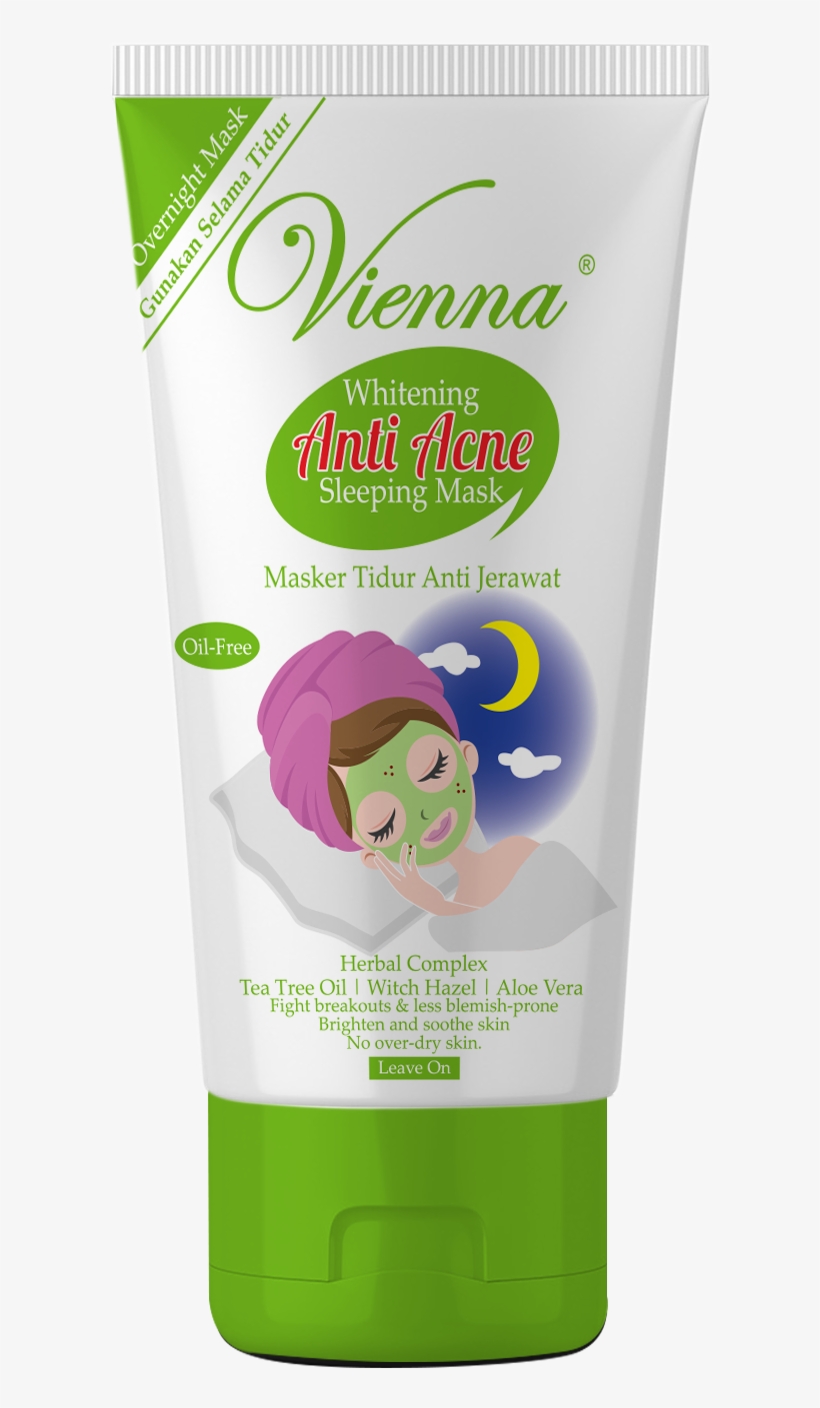Vienna Face Mask Anti Acne Sleeping Mask - Vienna Sleeping Mask, transparent png download