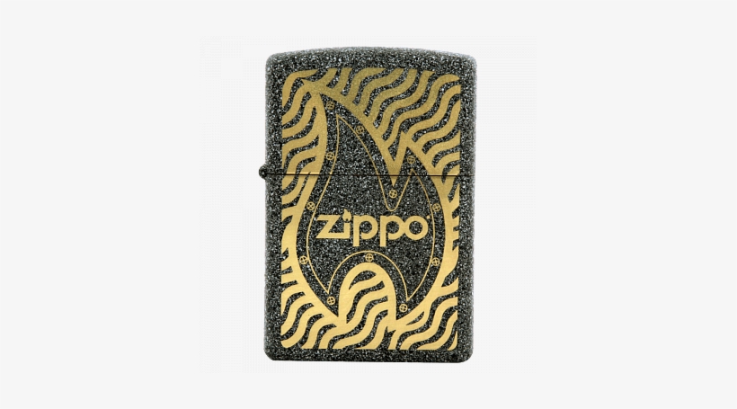 Zippo Classic Lighter With Zippo Logo & Motif Design, - Zippo, transparent png download