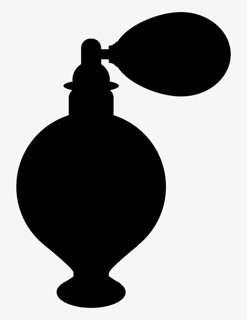 Parfum Black Elegant Vintage Container Shape Comments - Illustration, transparent png download