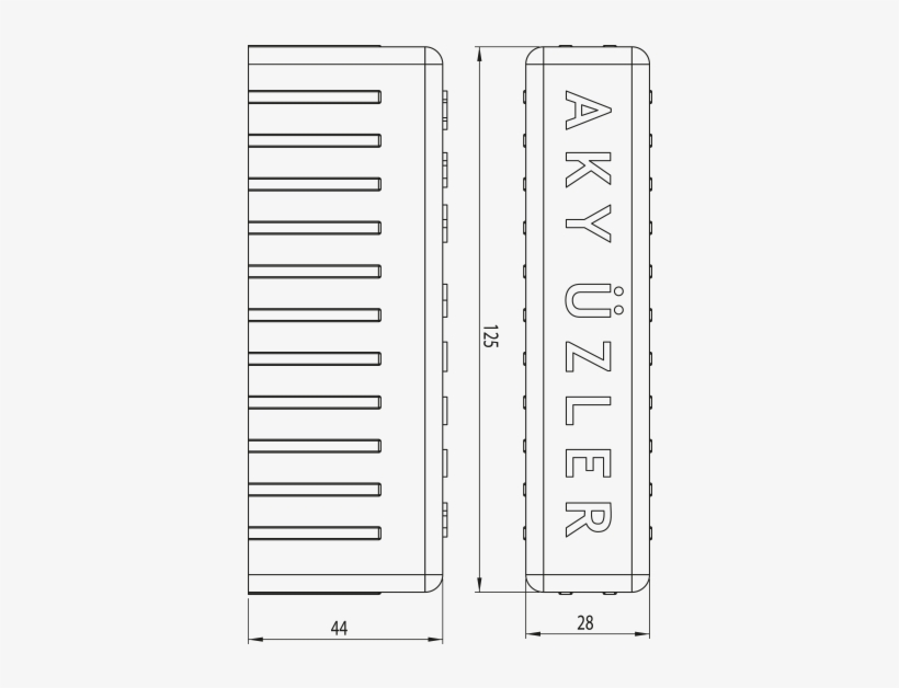 Side Aluminium Bush Outer - Diagram, transparent png download