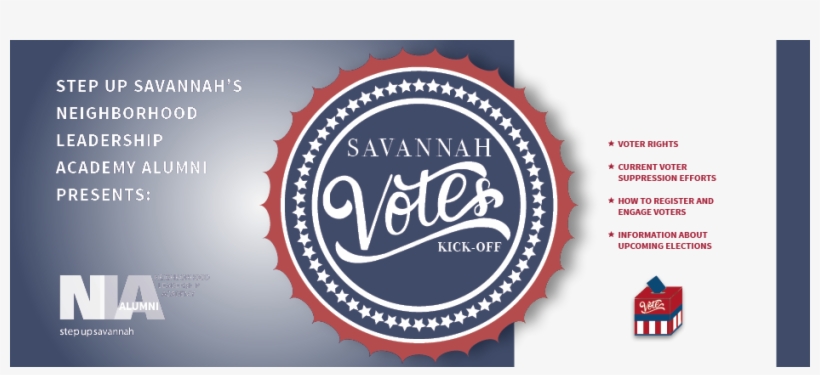 Nla Voter Kickoff - Step Up Savannah, transparent png download