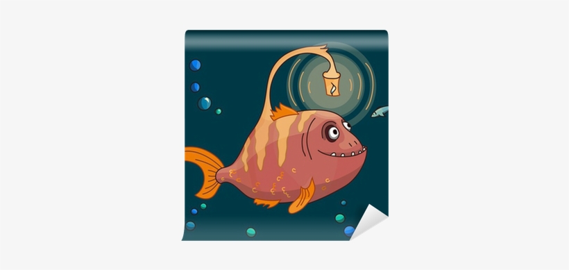 Download Cute Pink Angler Fish Underwater With His Small Friend Angler Fish Cute Transparent Png 400x400 Free Download On Nicepng