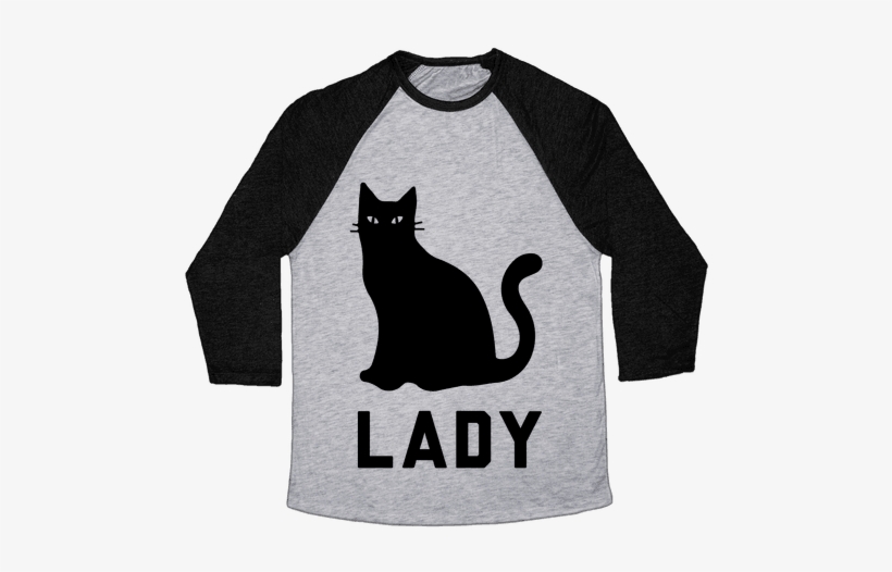 Cat Lady Baseball Tee - Change My Mind Shirt, transparent png download