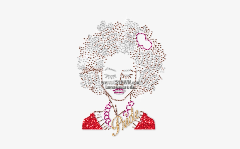 Iss Black Lady Pride Rhinestud Motifs - International Space Station, transparent png download