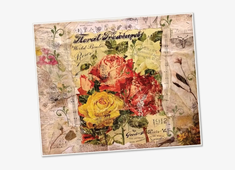 Image Of A Collage - Garden Roses, transparent png download