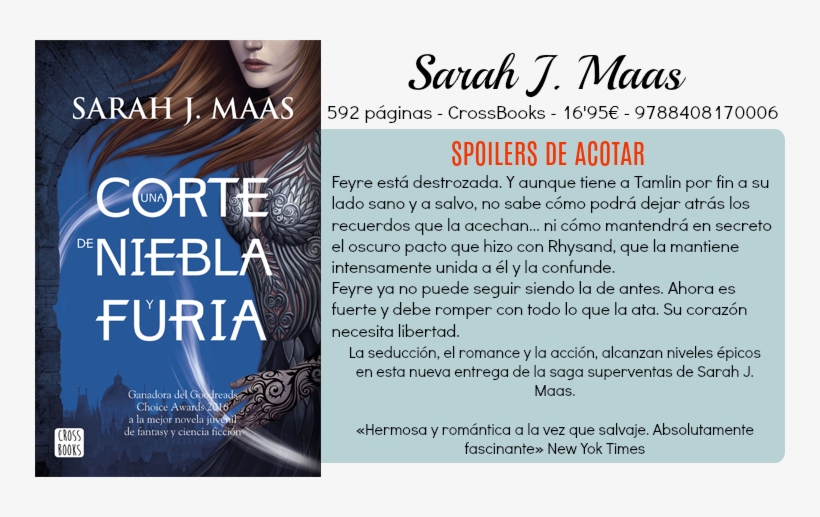[reseña] Una Corte De Niebla Y Furia - Una Corte De Rosas Y Espinas 2. Un Corte De Niebla, transparent png download