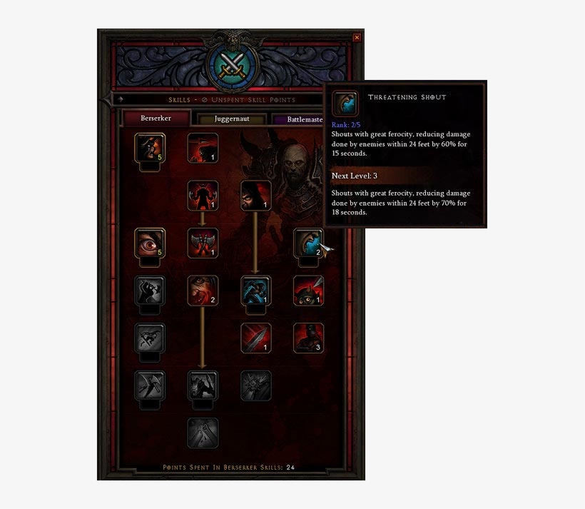 D3skillswindow - Diablo 3, transparent png download