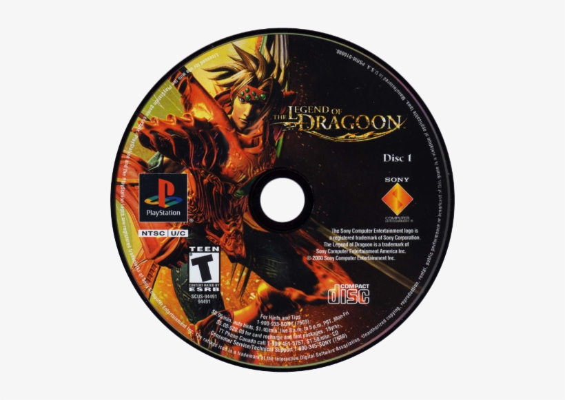 Disc 1 - Legend Of The Dragoon, transparent png download