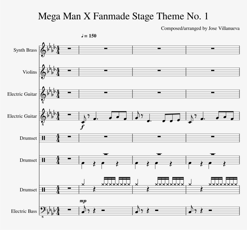 Mega Man X Fanmade Stage Theme No - Carolina Crown 2016 Sheet Music, transparent png download