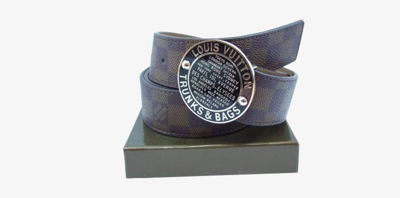 Louis Vuitton Belt - Louis Vuitton Monogram Canvas Trunks And Bags Belt, transparent png download