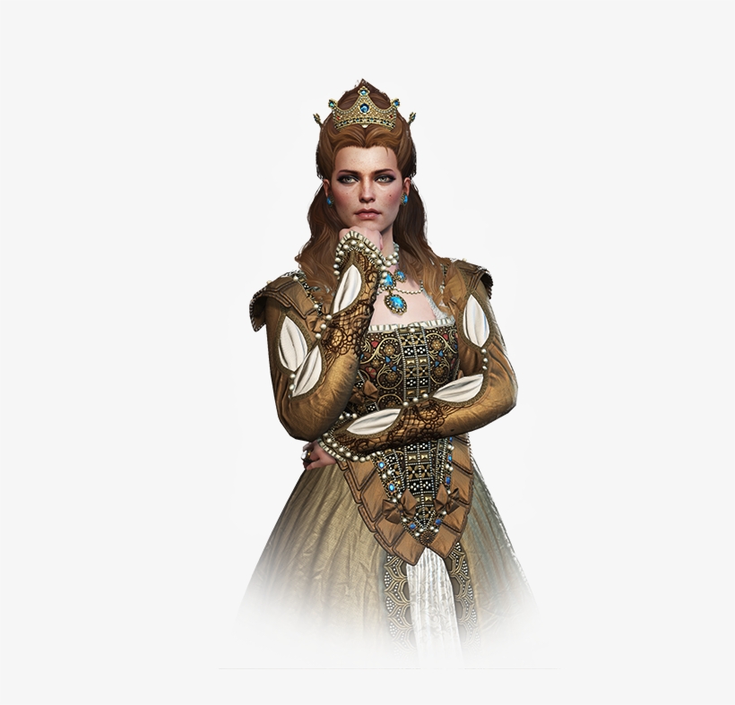 Anna Henrietta Sim, Dress, Accessory, Hair - Anna Henrietta Witcher 3, transparent png download