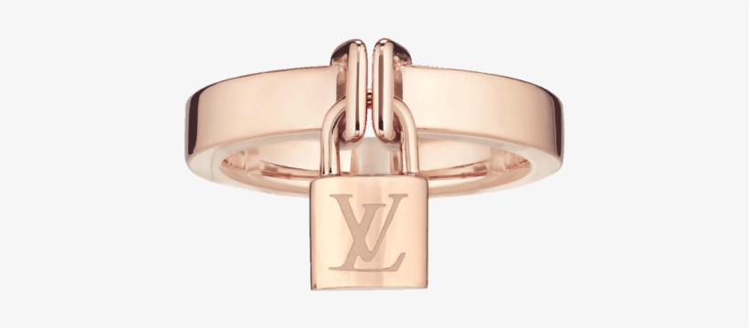 Louis Vuitton Lockit Ring In Rose Gold $2,760 - Louis Vuitton Lock Ring, transparent png download