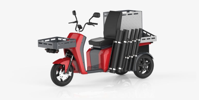 Vr3 Elektrodreirad Einsatzfahrzeug Schraeg Vorne Gross - Rickshaw, transparent png download