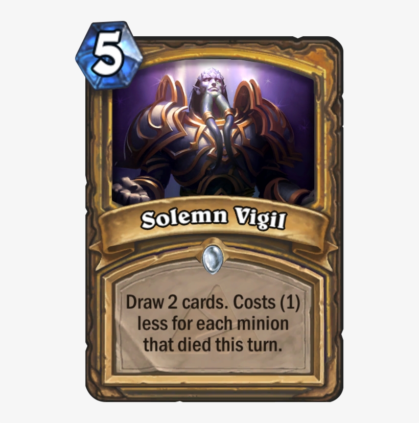 Solemn Vigil Card - Shrink Ray Hearthstone, transparent png download