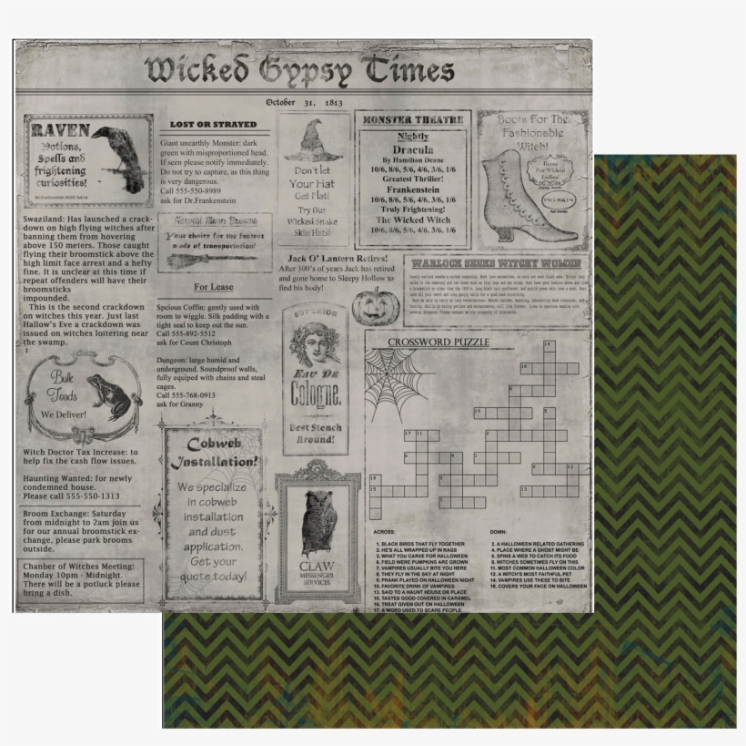 Wicked Gypsy Times - 7gypsies 18015 Wicked Gypsy Journal Pages, transparent png download