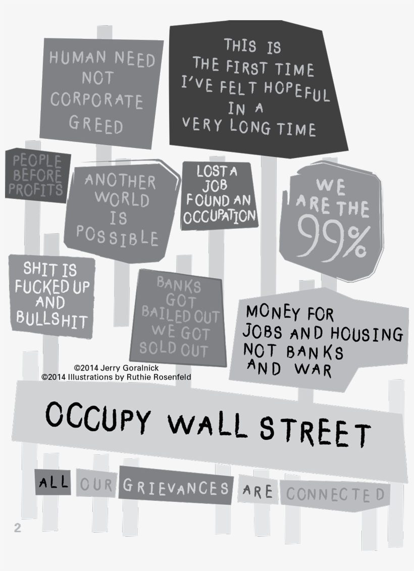 Pot And Spoon A True Tale Of Occupy Wall Street Written - Blackboard, transparent png download