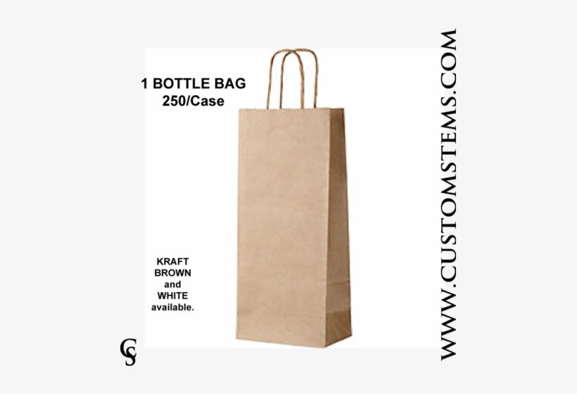 Paper Handle Wine Bag, 1 Bottle - Wine, transparent png download