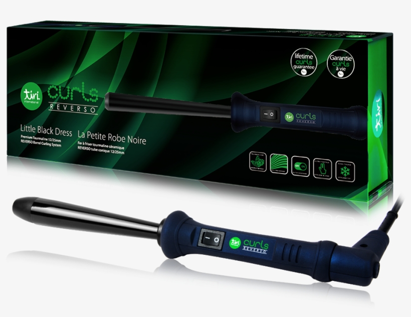 Reverso Tourmaline Clipless Curling Wand - Curling, transparent png download