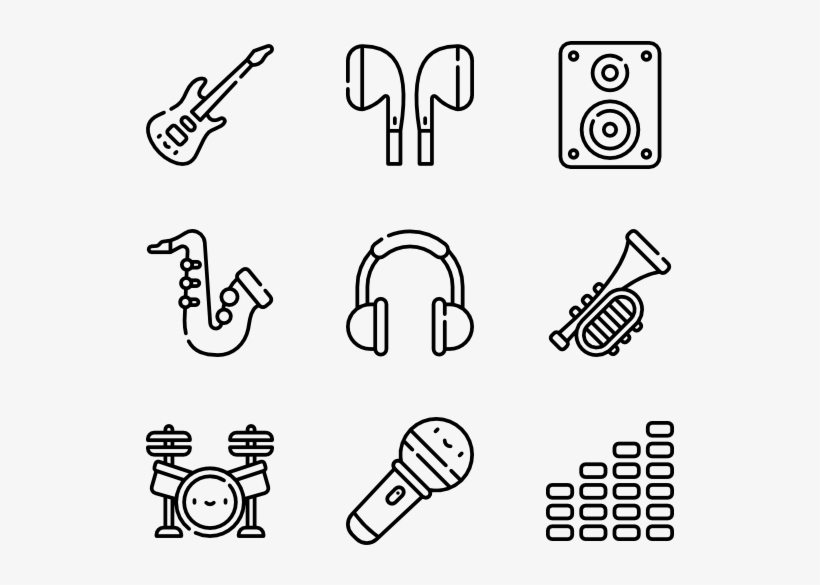 Music Store 50 Icons - Fast Food Icons, transparent png download
