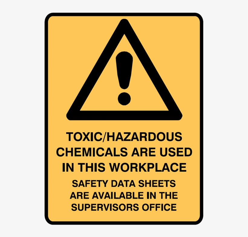 Brady Warning Signs - Chemical Storage Cabinet Sign, transparent png download