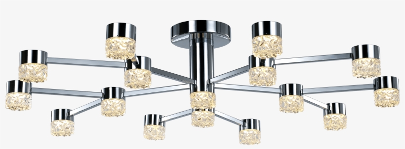 Illuminati Lighting Ripple Modern 16 Light Led Ceiling, transparent png download