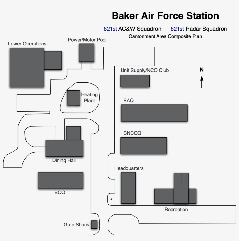 Baker Afs Cantonment Plan - Diagram, transparent png download