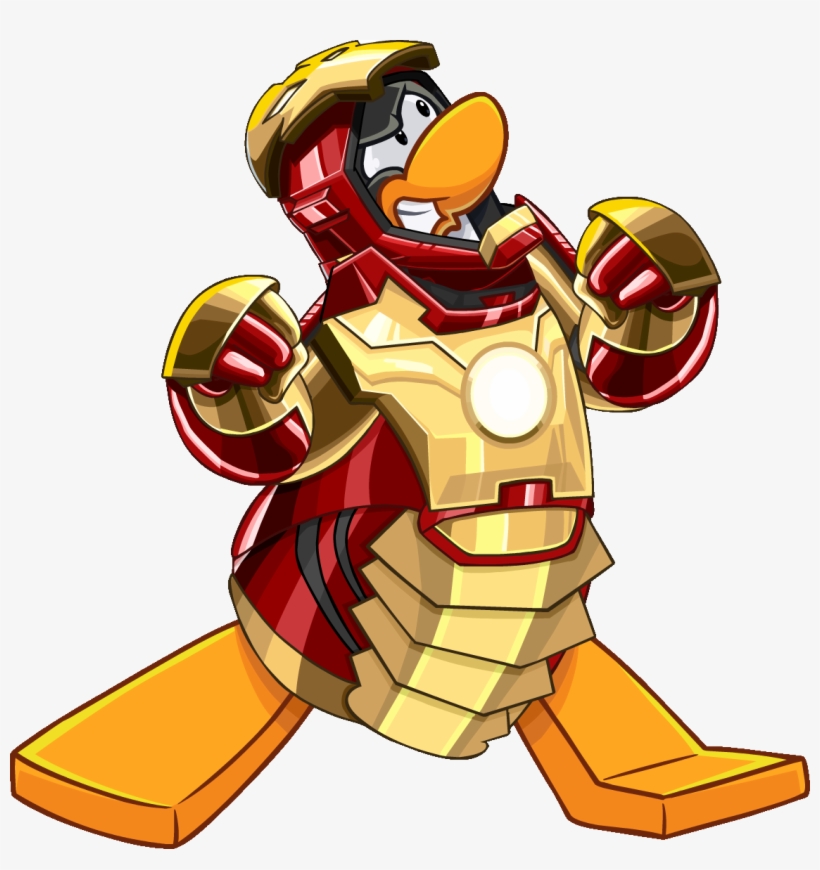 Iron Man Clipart Disney Xd - Club Penguin Iron Man, transparent png download