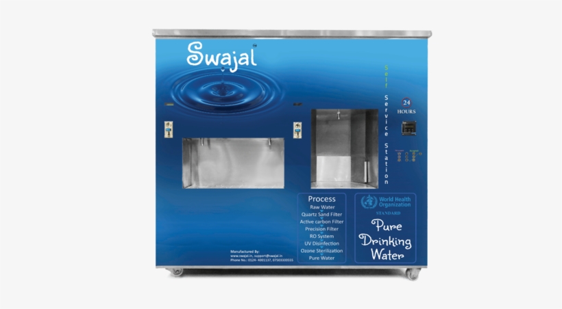 Nero Giant Rfid Card And Coin Based Water Atm Machine - Swajal Water Atm, transparent png download