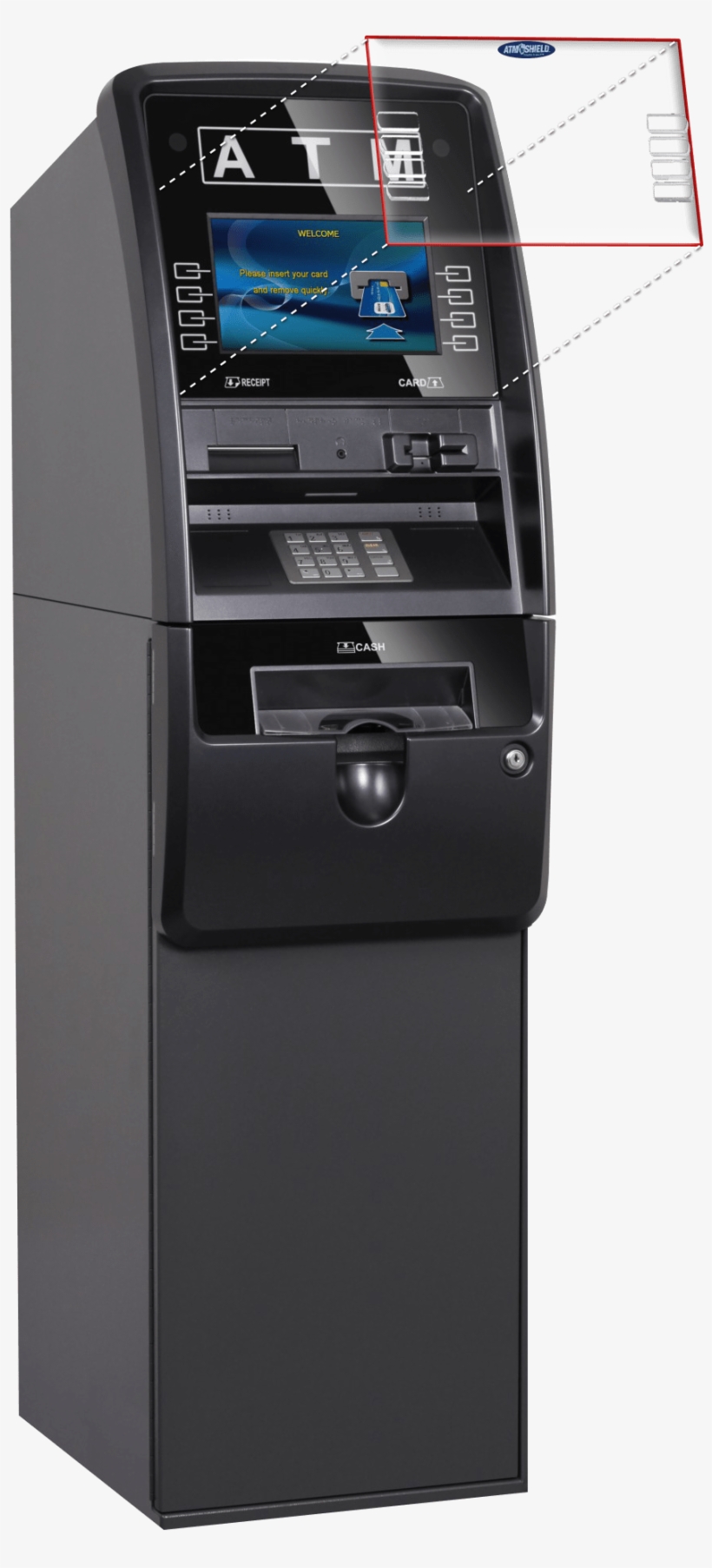 Atm Shield Genmega Onyx - Automated Teller Machine, transparent png download