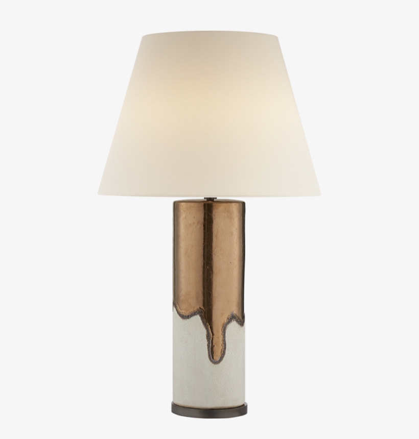 Marmont Table Lamp In Burnt Gold And White Porou - Visual Comfort Kw3042bgw-l Kelly Wearstler Marmont, transparent png download